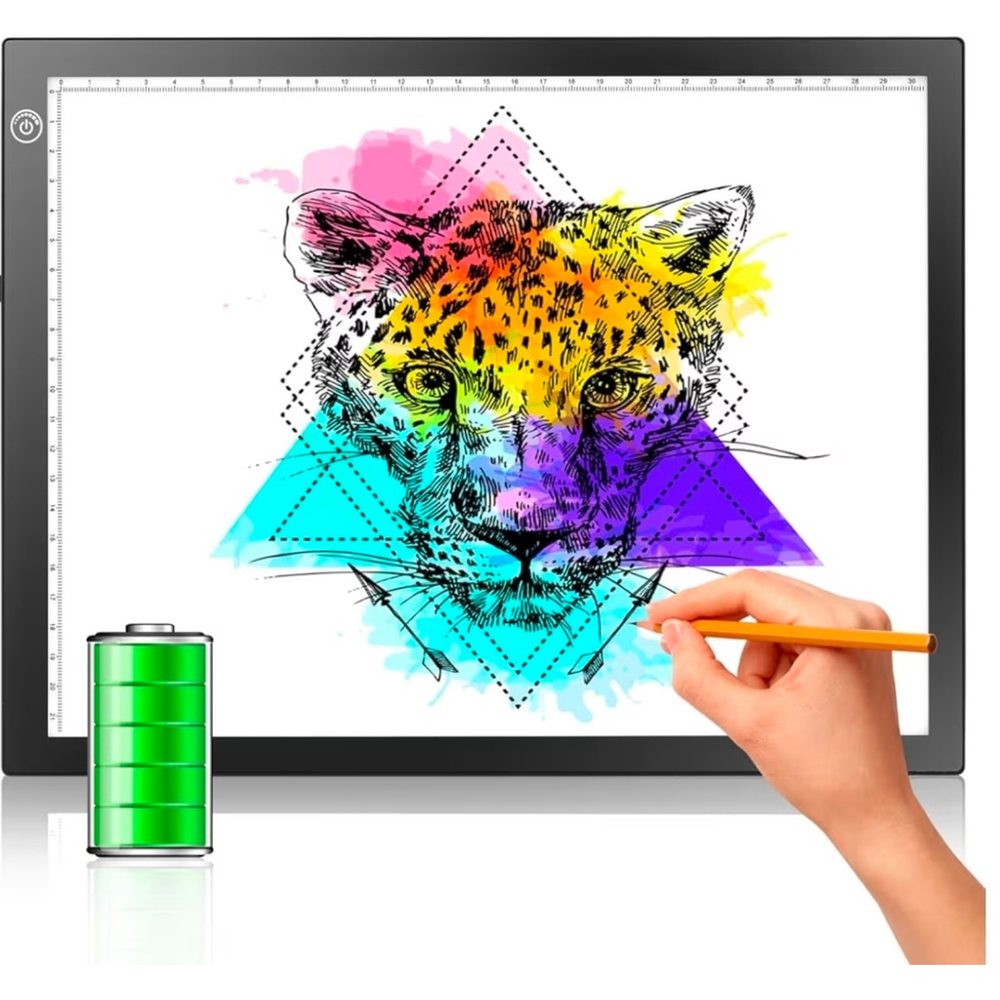 Rechargeable Light Tracing Box, Ultra-Thin Adjustable Battery Powered